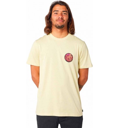 Camisa Rip Curl PASSAGE TEE VINTAGE YELLOW