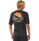 UV Tee Shirt Rip Curl MASON PIPE SURFLITE WASHED BLACK