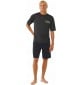 UV Tee Shirt Rip Curl MASON PIPE SURFLITE WASHED BLACK