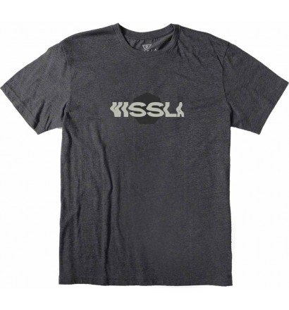 Camiseta Vissla Distortion Black Heather