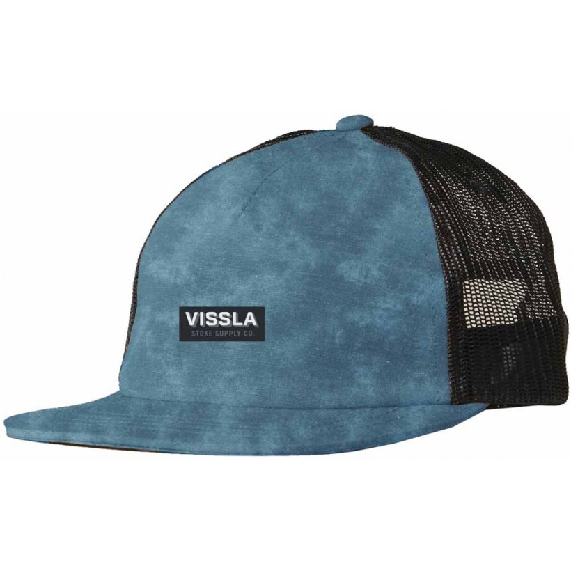 Hoed VISSLA Lay Day Eco Trucker II Storm Blue