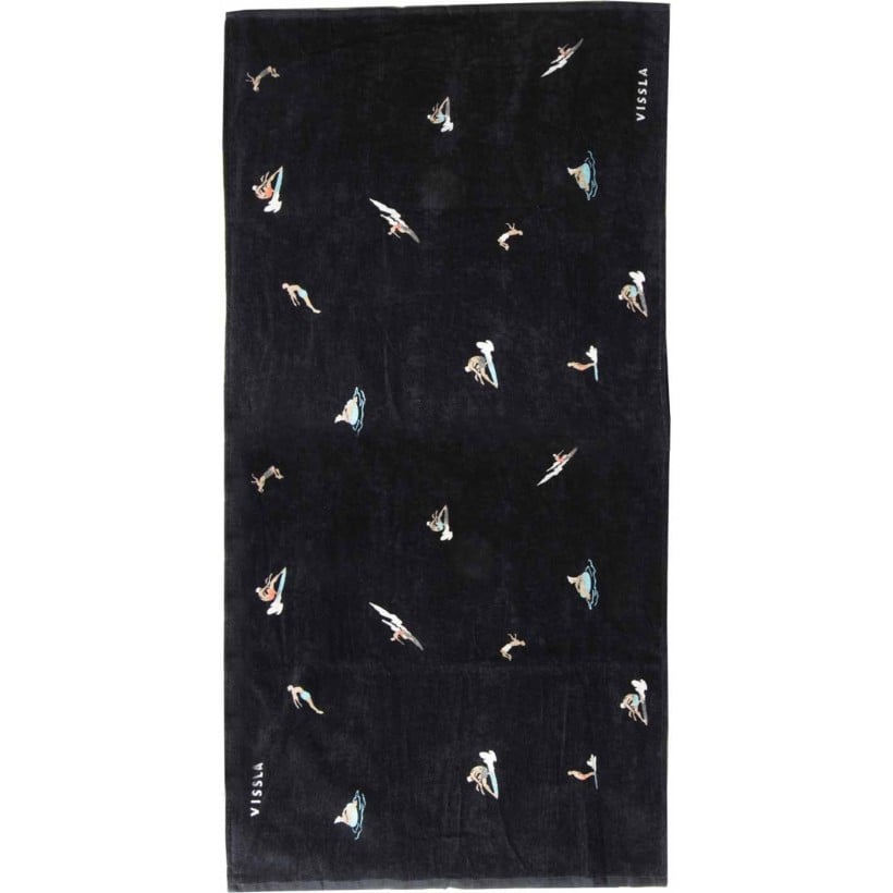 Toalla de baño Vissla Radical Towel Black