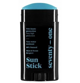 La crema solare e il Sole Stick solare SPF50 Seventy One Percent Ocean Blue