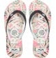 Infradito Roxy tahiti Black/Pink/Soft Lime