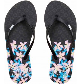 flip-flops Roxy Viva Stamp Black/Boysenberry