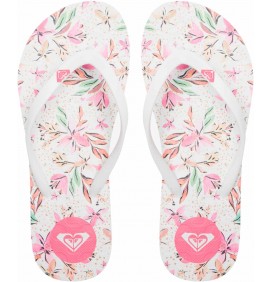 Tongs Roxy By the Sea White/Pink