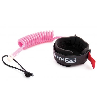 Leash bodyboard Ocean & Earth  wrist coil Pink