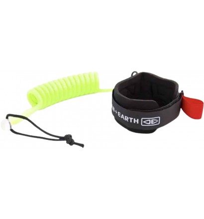 Leash für bodyboard Ocean & Earth-wrist coil Black