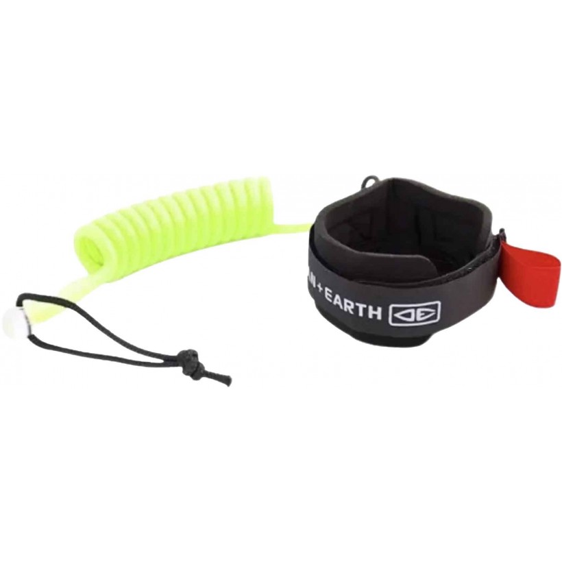 Leash für bodyboard Ocean & Earth-wrist coil Black