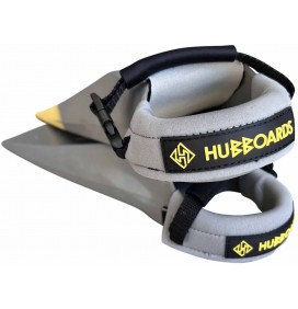 Knijpende vinnen Hubboards Deluxe Fin Tethers Grey