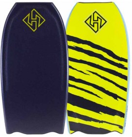 bodyboard Hubboards Hubb Editie PP HD Bat Tail Midnight Blue/Fluro Yellow