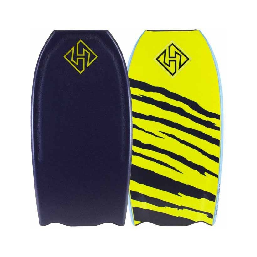 Prancha de bodyboard Hubboards Hubb Edition PP HD Bat Tail Midnight Blue/Fluro Yellow