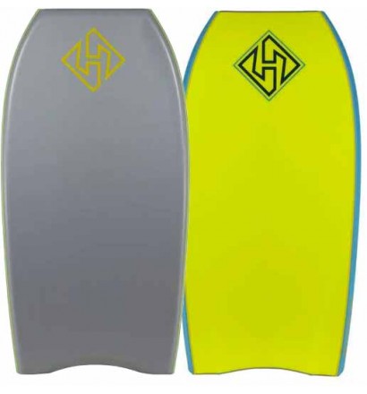 bodyboard Hubboards Hubb Firestarter PE Grey/Fluro Yellow