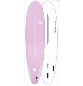 Prancha de surf softboard Ocean & Earth EZI-Rider Mini-Malibu Pastel Pink