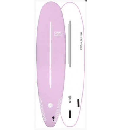 Planche de surf softboard Ocean & Earth Mini-Malibu EZI-Rider Pastel Pink