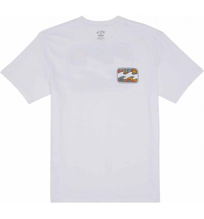 Camisa Billabong Crayon Wave white