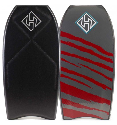 Tabel van bodyboard Hubboards Houston Quad Core ISS