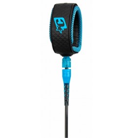 Creatures Reliance Pro Surfboard Leash Black Cyan