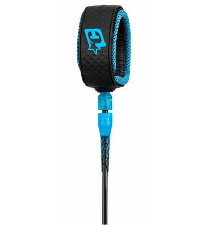 Creatures Reliance Pro Surfboard Leash Black Cyan