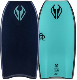 Prancha de bodyboard NMD Ben Player Kinetic PP X4 Quad Midnight Blue/Turquoise