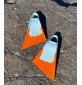 Stealth S2 Pinnacle Bodyboard Fins Blue/Sun Gold