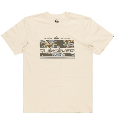 Tee Shirt quiksilver Tropical Rainbow beige