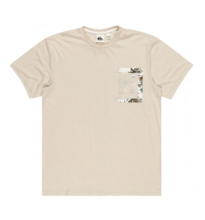 Camiseta quiksilver Behind Wave beige