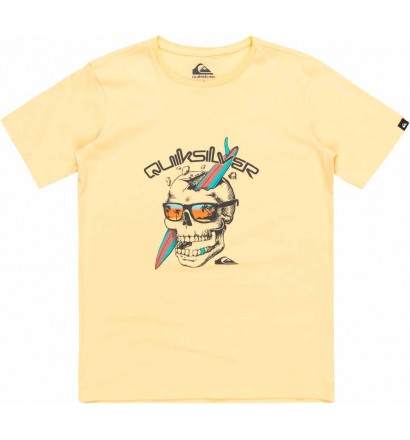 T-Shirt quiksilver One Last Surf mellow yellow