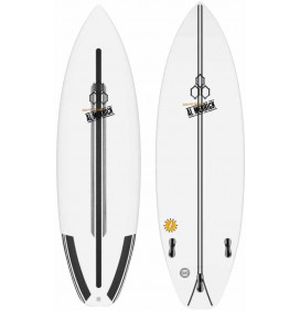 Surfplank Channel Island Zwart en Wit