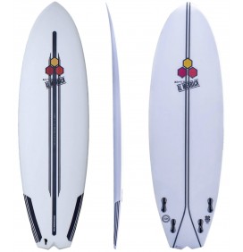 Surfplank Channel Island Zwart en Wit