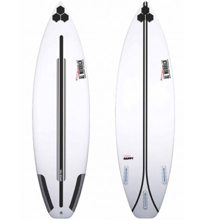 Surfplank Channel Island Zwart en Wit