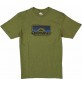 Camiseta quiksilver step inside kaki