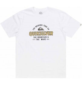 T-Shirt quiksilver Floating around white