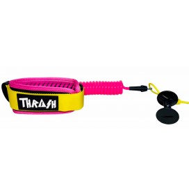 Bodyboard leash Thrash Biceps V-Grip Pink/Yellow