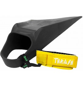 Leash de Pé de pato de bodyboard Thrash V-Grip Black Logo White