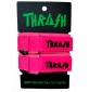 Leash de palmes de bodyboard Thrash V-Grip Black Logo White