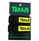 Leash de palmes de bodyboard Thrash V-Grip Black Logo White