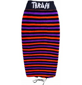 Thrash Stripe Stretch Sox bodyboard cover Orange/Black/Purple