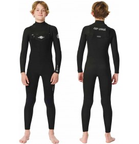 Fato de neoprene Rip Curl Dawn Patrol 4/3mm Junior BZ Black