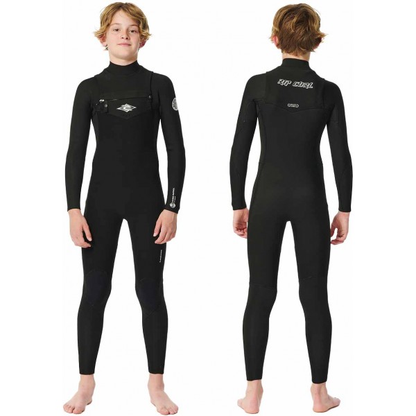 Imagén: Traje de Neopreno Rip Curl Dawn Patrol 4/3mm Junior BZ Black