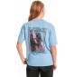 Camiseta Quiksilver Back Flash Hydrangea Junior