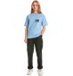 Camiseta Quiksilver Back Flash Hydrangea Junior