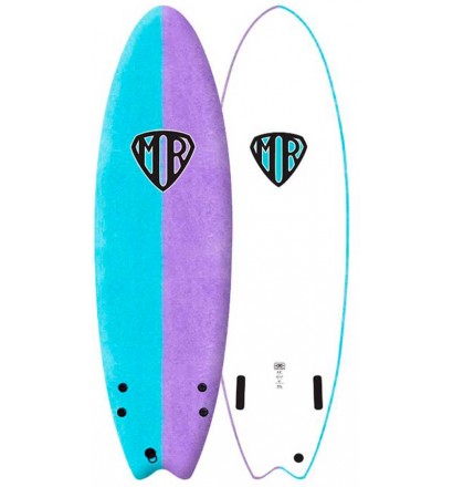 Prancha de surf softboard Ocean & Earth MR Spray Ezi-Rider Twin Fin