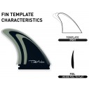 Ailerons de surf Firewire Machado 2+1 Fin Set