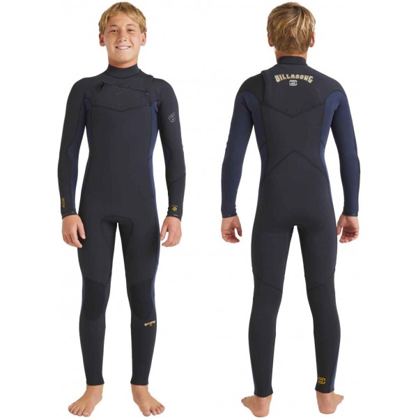 Imagén: Fato Surf Billabong Absolute Natural 4/3mm CZ Junior Dark Navy