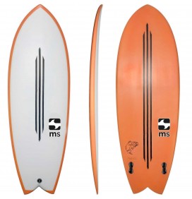 Surfboard Retro Fish MS Black Bass