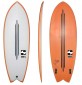 Surfboard Retro Fish MS Black Bass