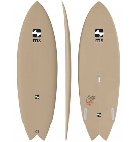 Surfboard Retro Fish MS Black Bass