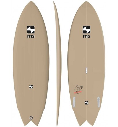 Surfboard Retro Fish MS Black Bass