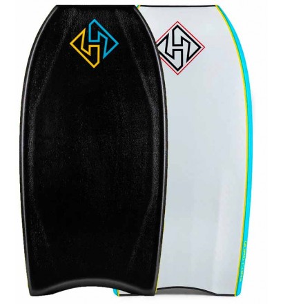 Prancha de bodyboard Hubboards Hubb Quad Core PP Sci-Five Black/White